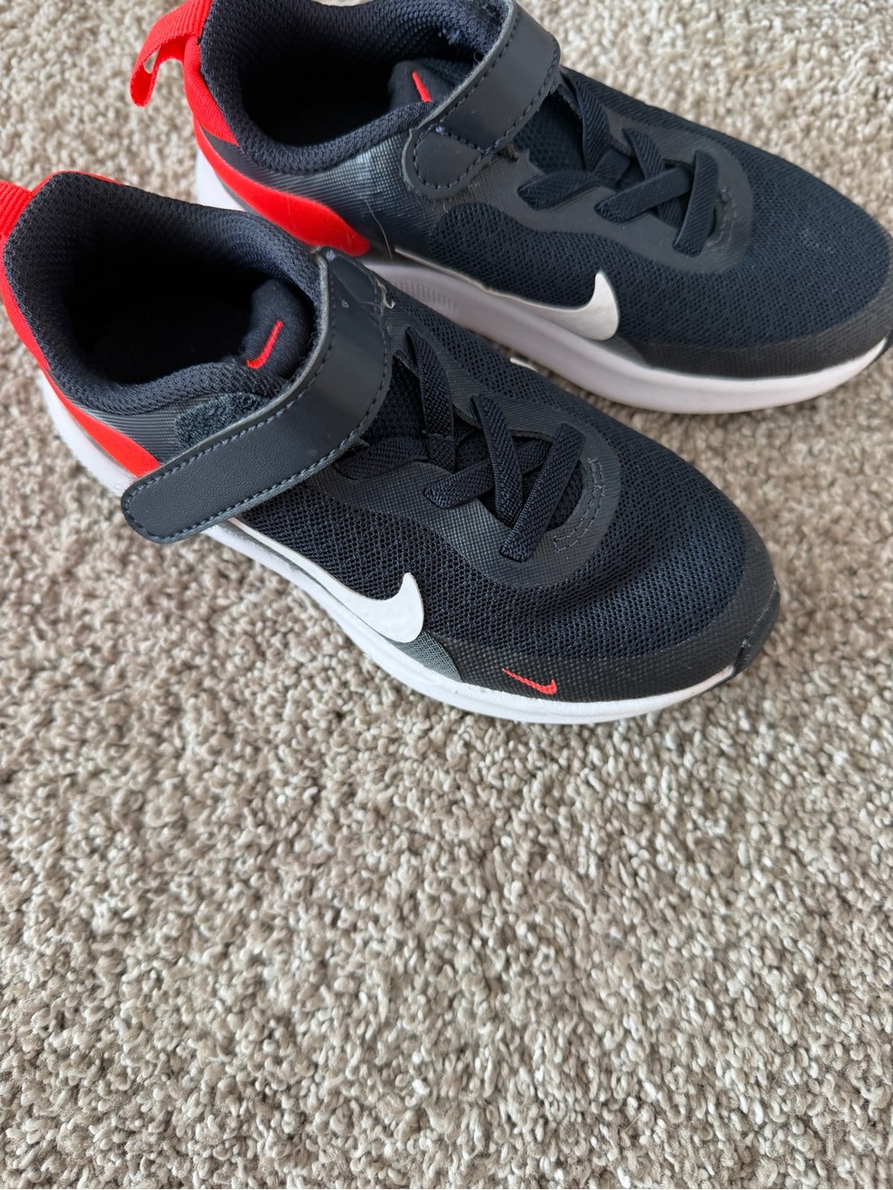 Nike Kids' Black, White and Red Sneakers - Worn once but in great condition!